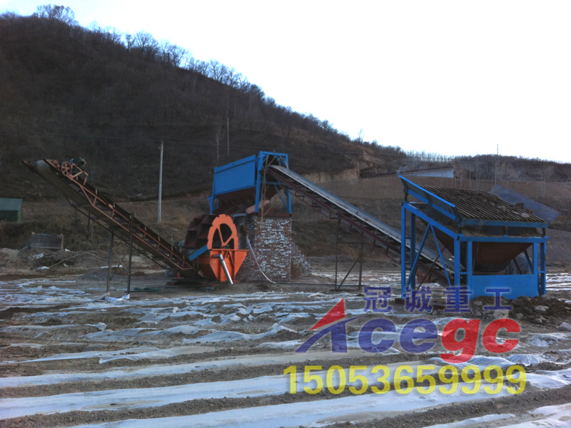 泰安洗砂機(jī)工作現(xiàn)場